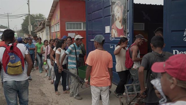 Migrantes venezolanos en la ciudad colombiana de Cúcuta.
