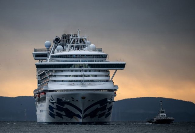 Crucero 'Diamond Princess' en el que están afectadas cuarenta y una personas por el brote del nuevo coronavirus - getty