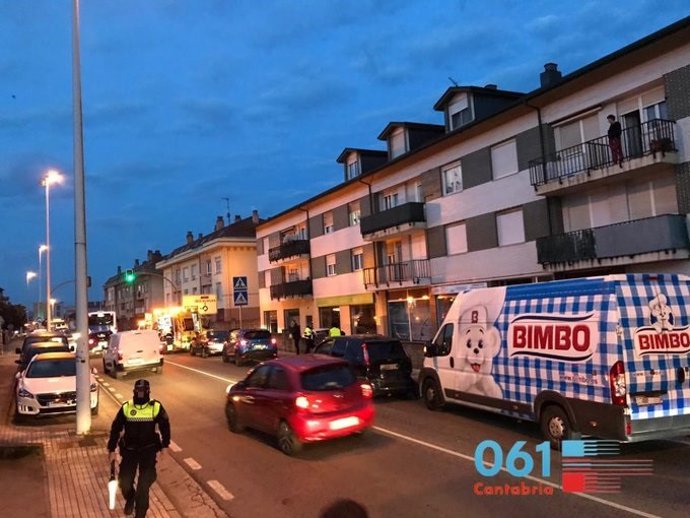 Colisión de cuatro vehículos en Guarnizo