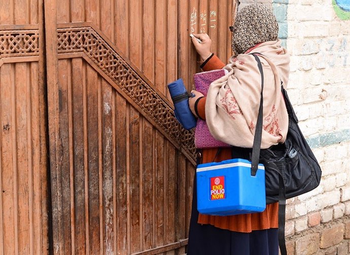 Campaña de vacunación contra la polio en Pakistán
