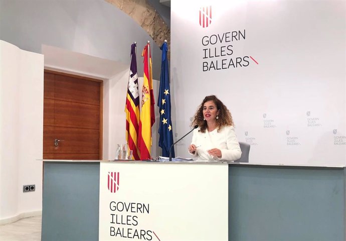 La portavoz del Govern, Pilar Costa, en rueda de prensa