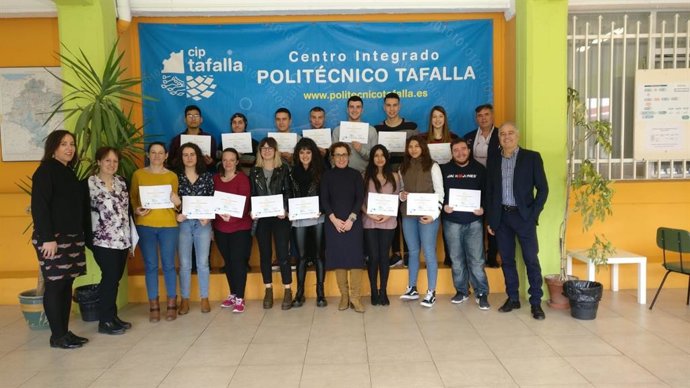 Jóvenes estudiantes del CIP Tafalla han recibido el diploma formativo del programa Junior Job Coach