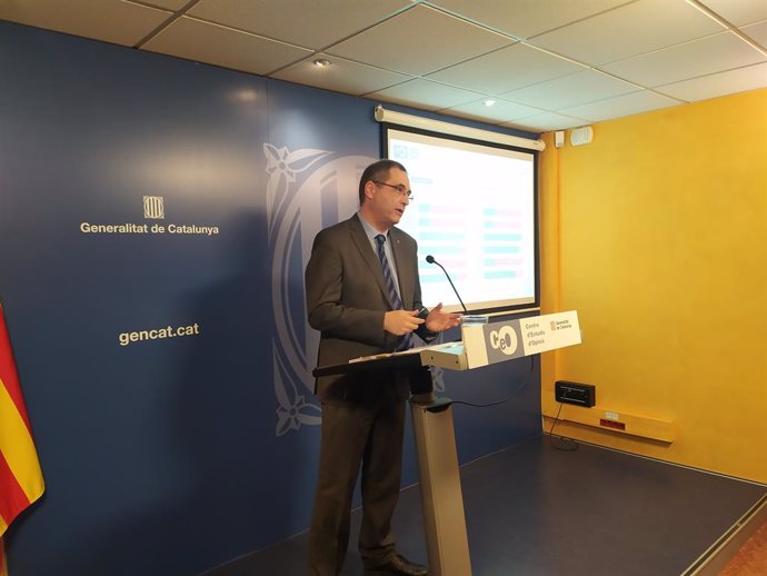 El director del CEO, Jordi Argelaguet, presenta en roda de premsa l'enquesta sobre qüestions de gnere, 7 de gener del 2020.