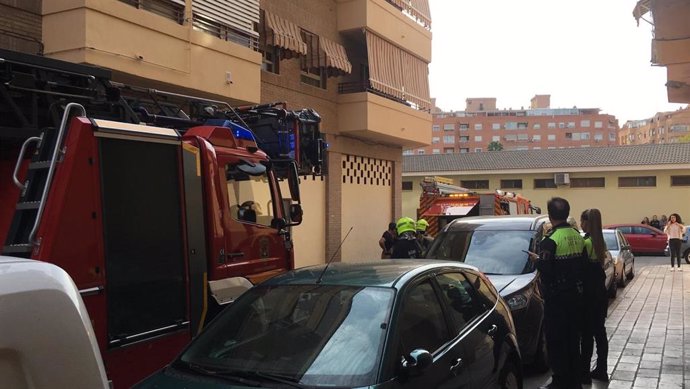 Efectivos de bomberos en Alicante.
