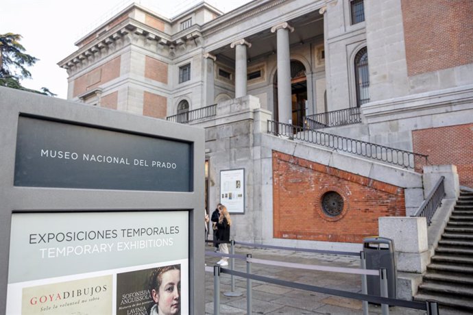 Entrada del Museu del Prado, Madrid (Espanya), 14 de gener del 2020.