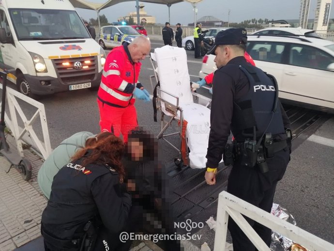 Accidente de patinete en Sevilla