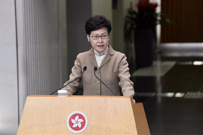 La jefa de Gobierno de Hong Kong, Carrie Lam.