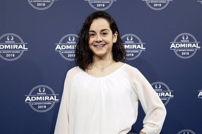 La gimnasta española Ana Pérez  durante los Premios Admiral 