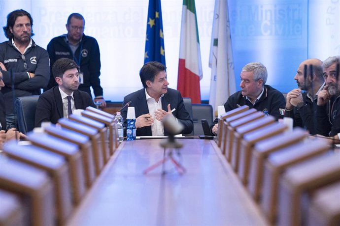Reunión del Gobierno italiano sobre el coronavirus