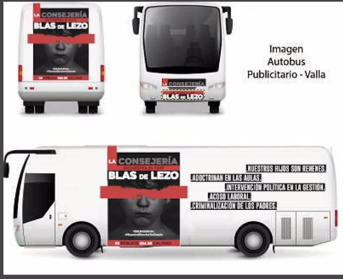 Proyecto de autobús de protesta de familias del CEIP Blas de Lezo