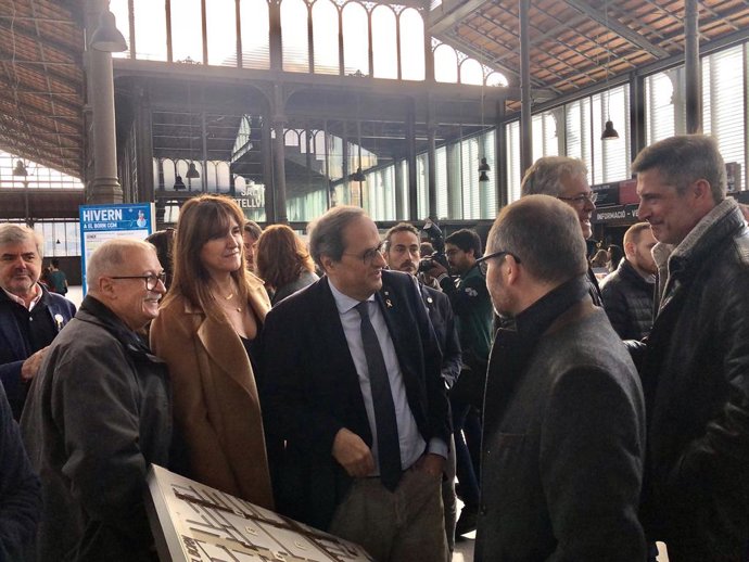 La portaveu de JxCat al Congrés i el president de la Generalitat, Quim Torra