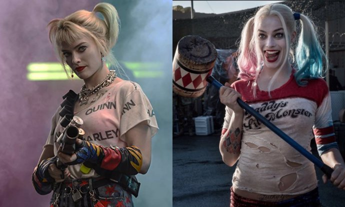 Margot Robbie como Harley Quinn en Aves de Presa y Escuadrón Suicida