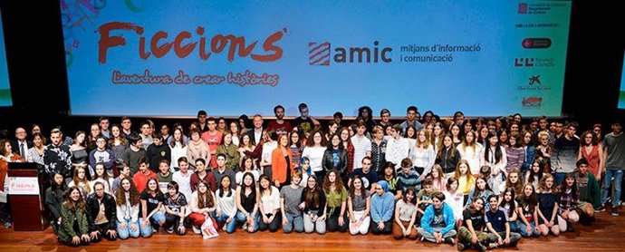 Acto del concurso literario 'Ficcions'