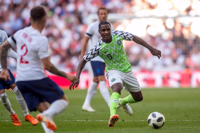 Odion Ighalo con la selección de Nigeria