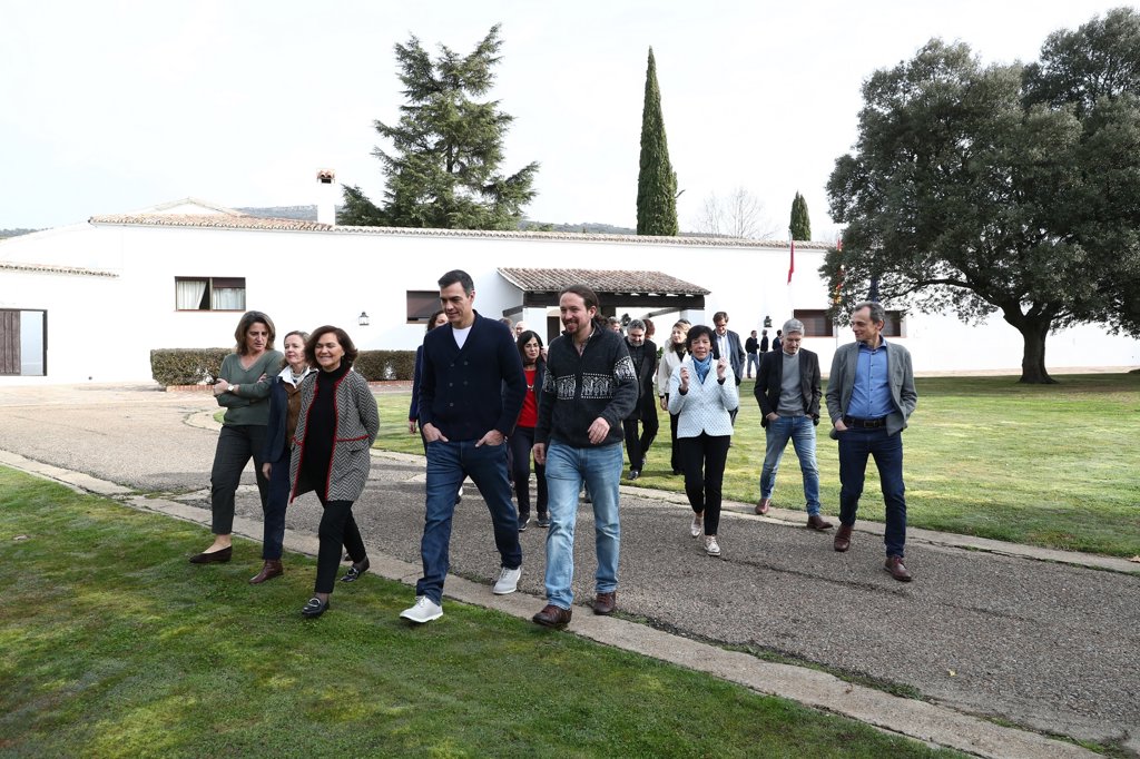 El Gobierno finaliza una jornada "muy productiva" en Quintos de Mora