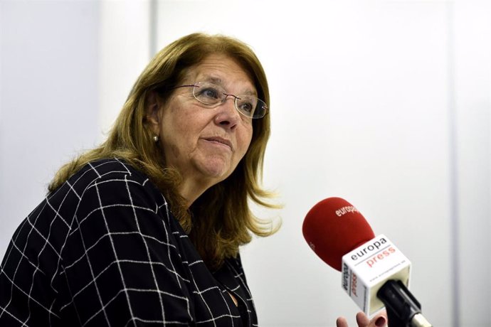 La exministra del PP y expresidenta de la CNMV, Elvira Rodríguez, durante una entrevista para Europa Press