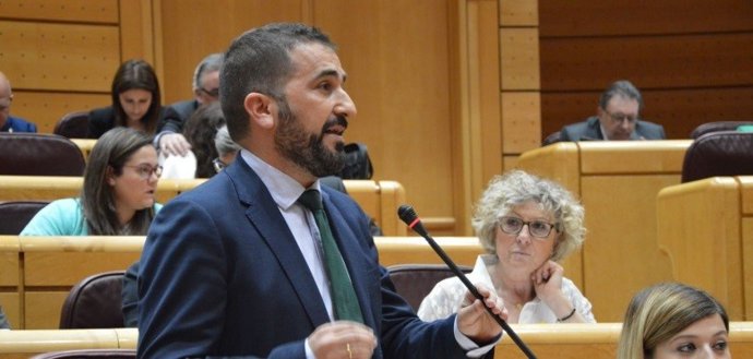 El diputado nacional del PSOE, Juan Luis Soto, en su etapa como senador