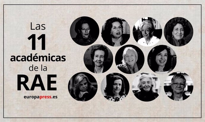 Las once mujeres académicas en la historia de la RAE