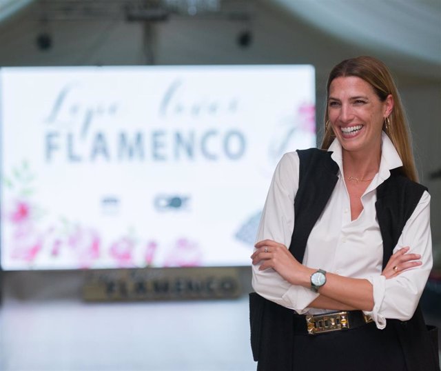 Laura Sánchez, en la inauguración de Lepe Loves Flamenca