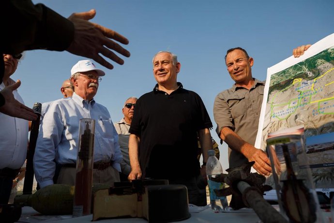 El primer ministro de Israel, Benjamin Netanyahu, visita el valle del Jordán