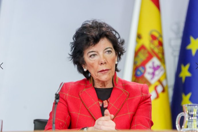 La ministra de Educación y Formación Profesional, Isabel Celaá