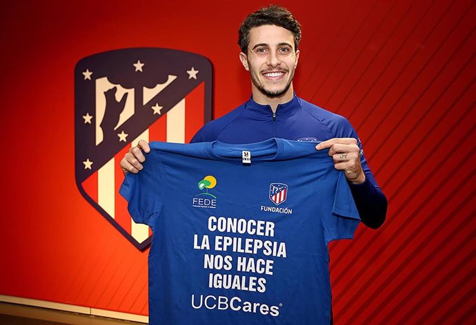 El jugador del Atlético de Madrid, Mario Hermoso, es el protagonista de la campaña de sensibilización sobre la epilepsia 'Conocer la Epilepsia nos hace iguales'.