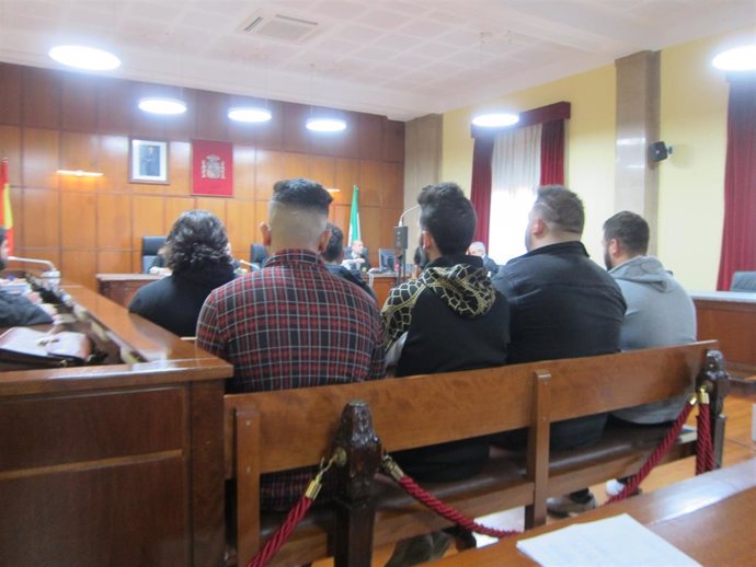 Los acusados durante el juicio en la Audiencia de Jaén
