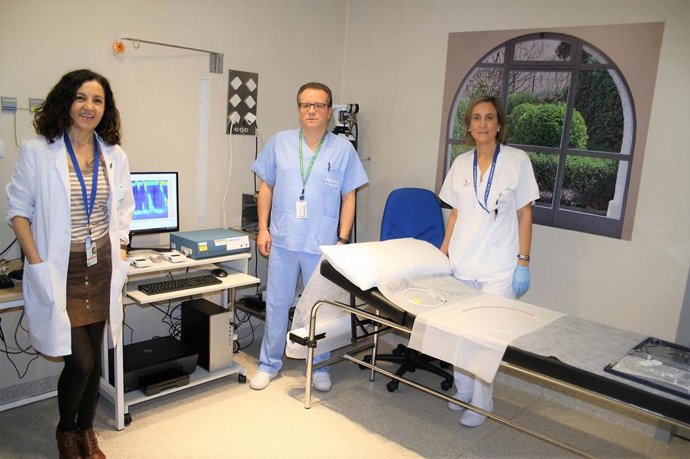 Imagen de la manometría de alta resolución incorporada al Hospital