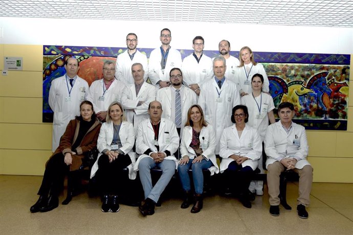 Profesionalees de la Unidad de Traumatología del Hospital Reina Sofía