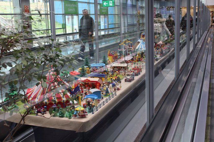 Exposición de Playmobil en Barajas.