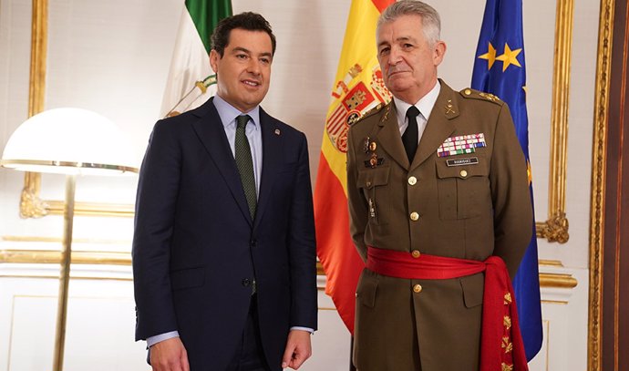 Moreno recibe en San Telmo al teniente general de la Fuerza Terrestre, José Rodríguez García