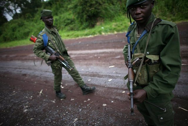 Soldados en República Democrática del Congo