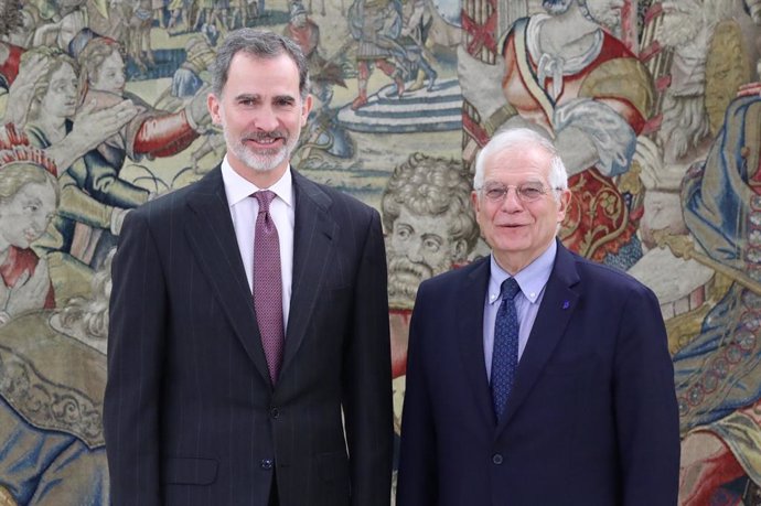 El Rey recibe a Josep Borrell, ex ministro y hoy alto representante de la UE par