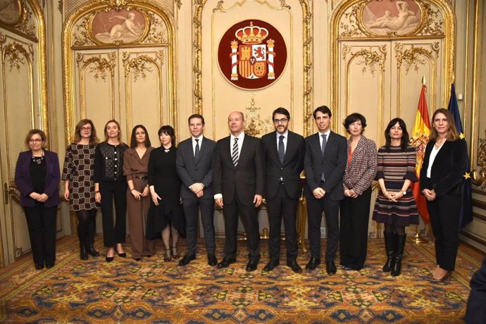 El ministro de Justicia, Juan Carlos Campo, en la toma de posesión de nueve altos cargos del Ministerio