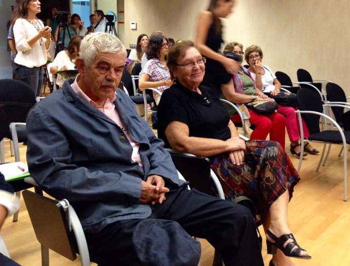 L'expresident Pasqual Maragall i la seva dona, Diana Garrigosa