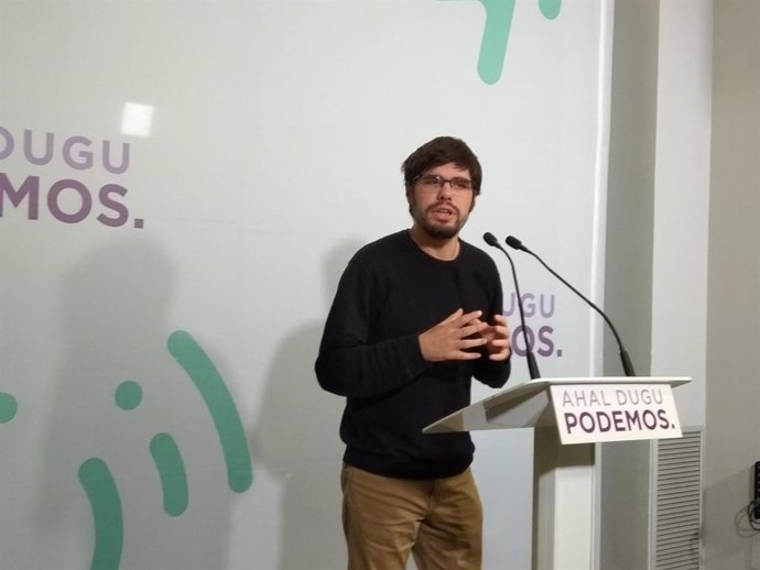 El secretario general de Podemos Euskadi, Lander Martínez, valora el adelanto de las elecciones vascas.