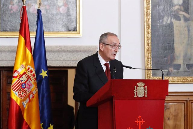 Intervención del historiador Miguel Ángel Ladero durante la entrega del Premio Órdenes Españolas 2019. 