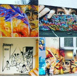 Murales de la pareja de artistas de 'Artsowing'