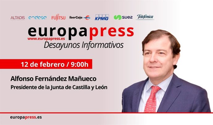 Fernández Mañueco en el desayuno Informativo de Europa Press.