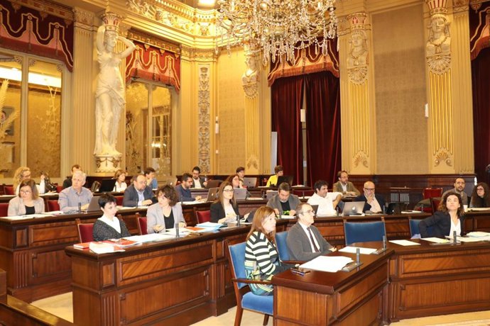 Imagen del pleno del Parlament.