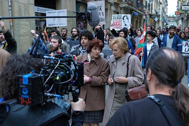 Imagen del rodaje de 'Patria'