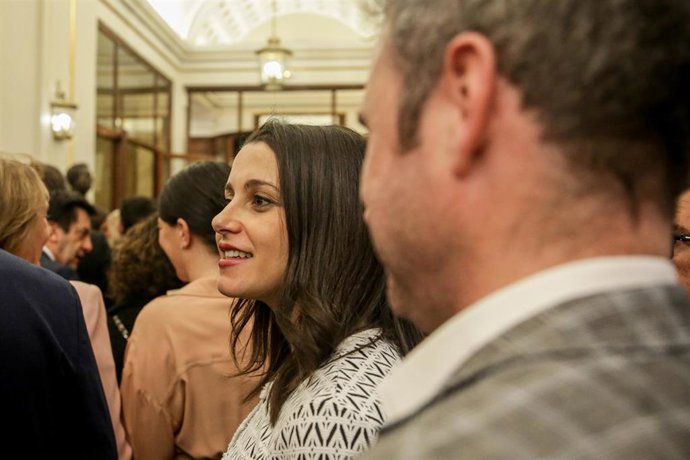 La portavoz de Ciudadanos en el Congreso de los Diputados, Inés Arrimadas, en el Congreso