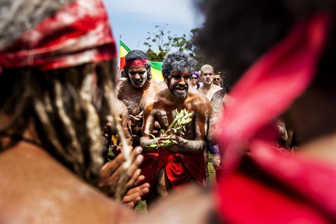 Celebración de aborígenes australianos