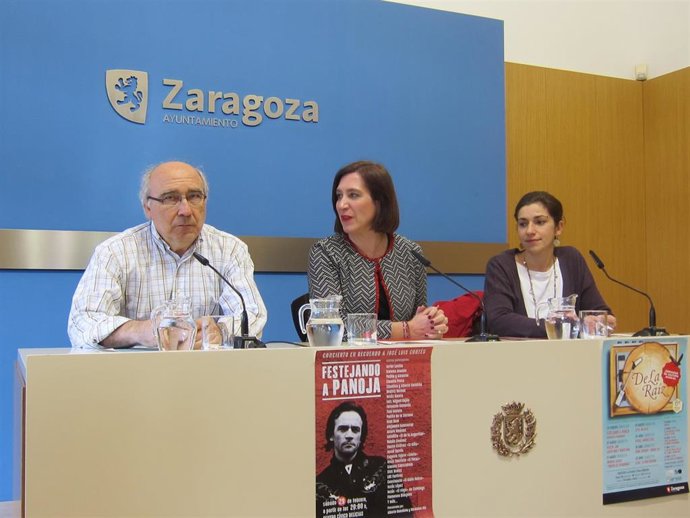 Javier Medalón, Sara Fernández y Carolina Hernández, en la rueda de prensa de presentación del ciclo