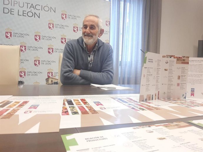 El vicepresidente de la Diputación de León, Matías Llorente, en la presentación del I Showroom de Productos de León que se desarrollará en Málaga.