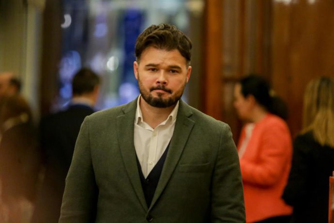El portavoz de ERC en el Congreso, Gabriel Rufián