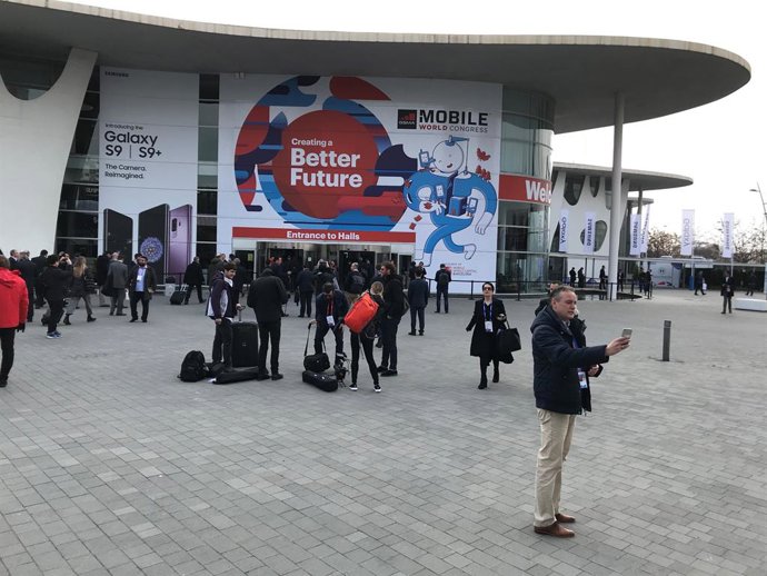 Recinte Gran Via de Fira de Barcelona durant el Mobile World Congress (MWC)