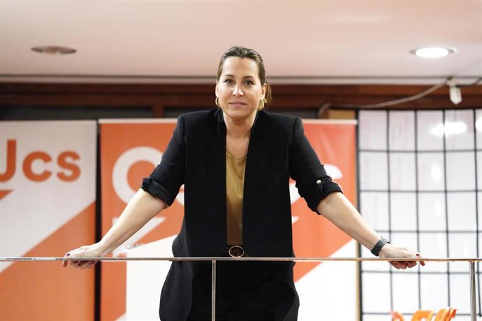 La portavoz de Ciudadanos en Galicia, Beatriz Pino, posa tras una entrevista con Europa Press en la sede de Ciudadanos en Santiago de Compostela/Galicia (España) a 30 de enero de 2020.