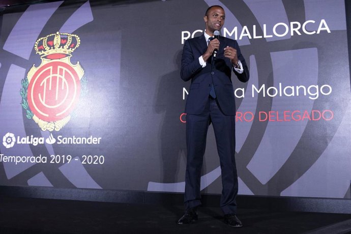 Maheta Molango, durante su intervención en el acto de bienvenida de los clubes ascendidos a LaLiga Santander y a LaLiga 1l2l3.