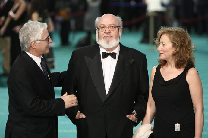 El cineasta José Luis Cuerda durante la entrega de la XXIII Edición de los Premios Goya, el 2 de febrero de 2009.